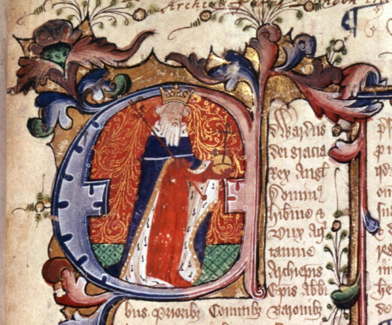 Edward III giving the Magna Carta.