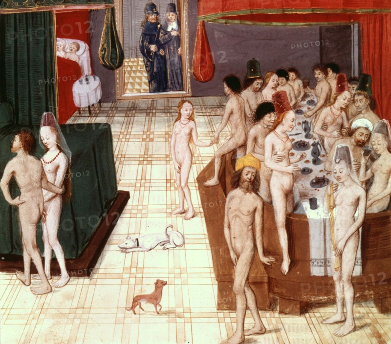 Book of Valerius Maximus. The steamroom: enlargement