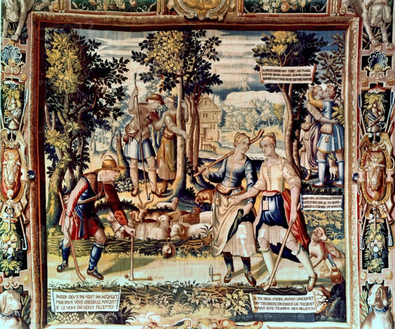 Jeu du Tiquet. Tapisserie des Gobelins