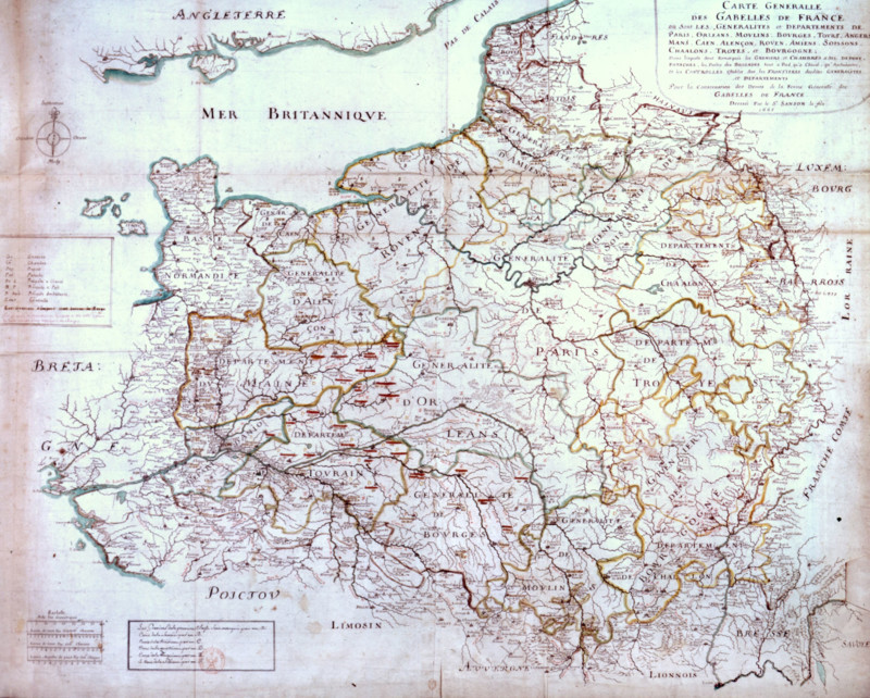 Carte générale des Gabelles de France