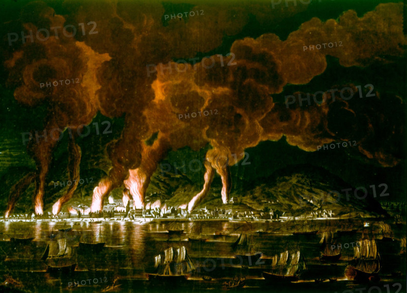 Boquet, Dwellings of the Cap Français Plain on fire
