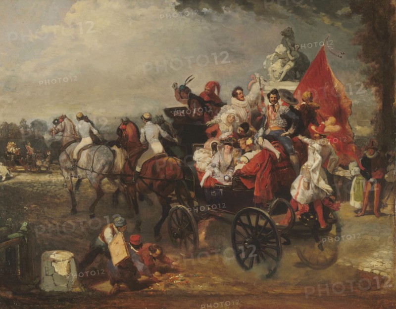 Lami, 'Paris, le Carnaval de 1834'