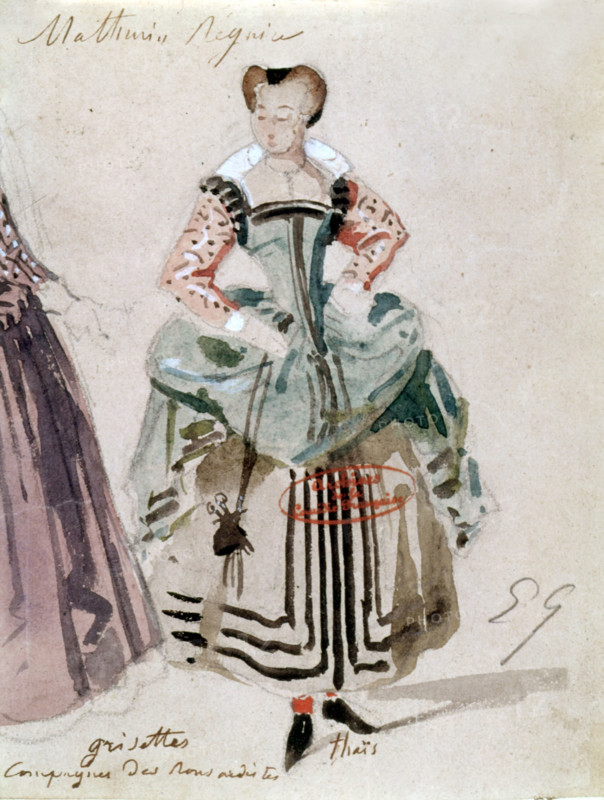 Thaïs, opera by Massenet (1894). Mademoiselle Théric.