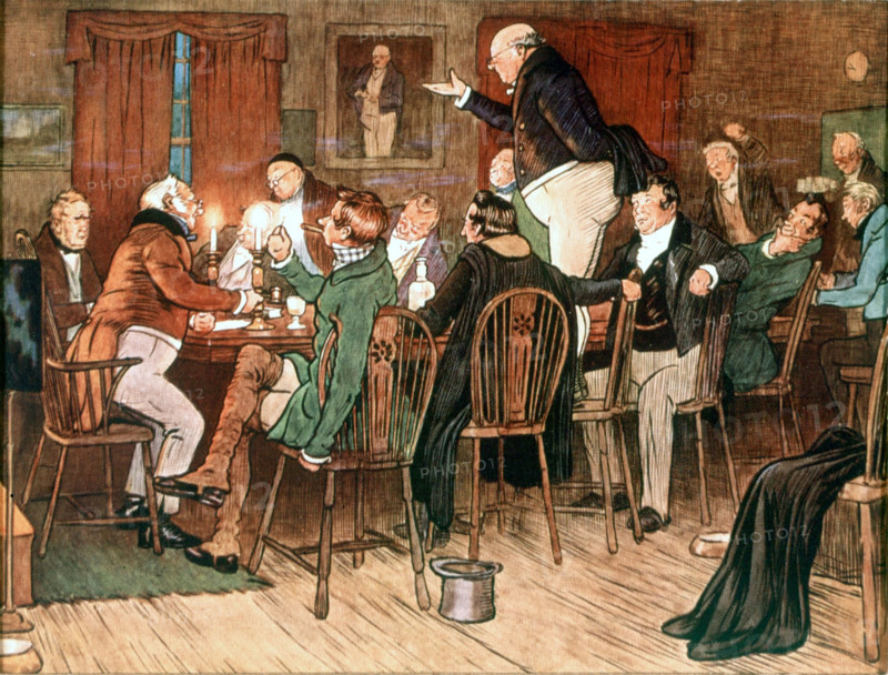 Illustration for the Charles Dickens novel, "The Pickwick Papers"