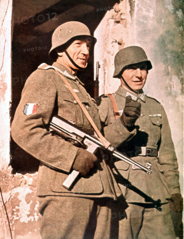 1942, Soldiers of the  LVF (French Volunteer Legion). Photo from "Signal" magazine