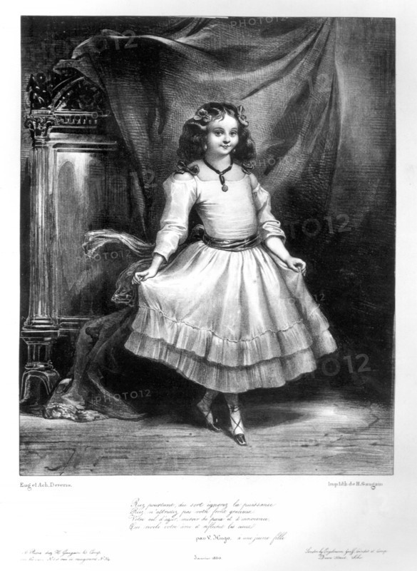 Adèle Foucher as a young girl