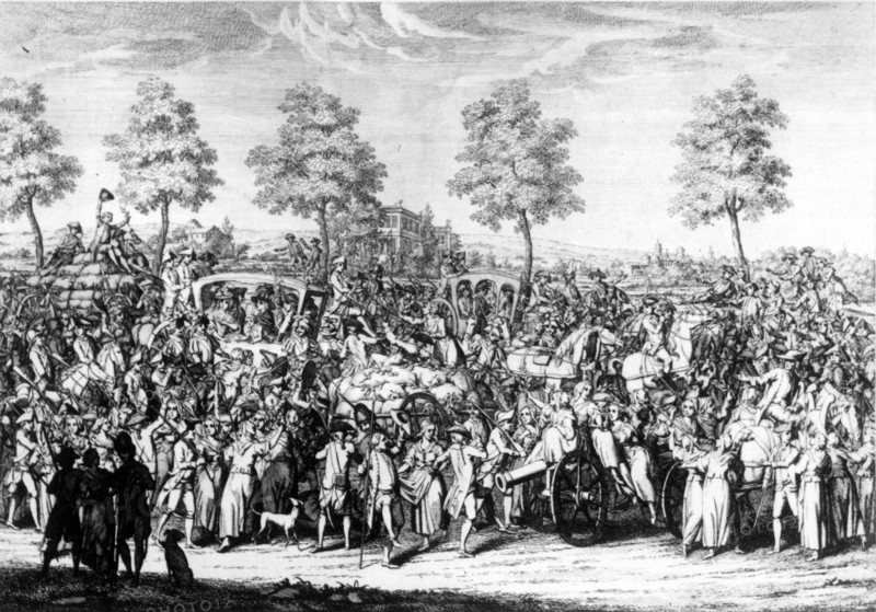 Entrée du Roi et de la famille royale à Paris