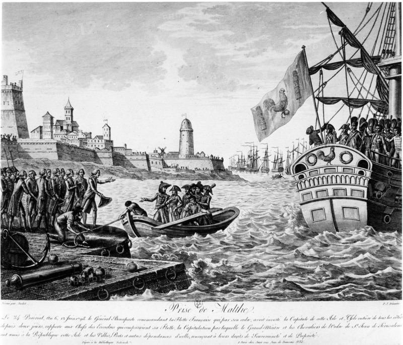 Prise de Malte par le général Bonaparte