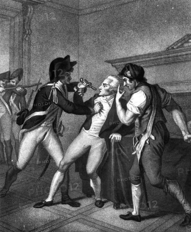 Robespierre arrêté par le gendarme Merda