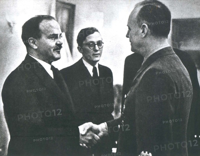 Rencontre de Von Ribbentrop et de Molotov à Berlin en 1940