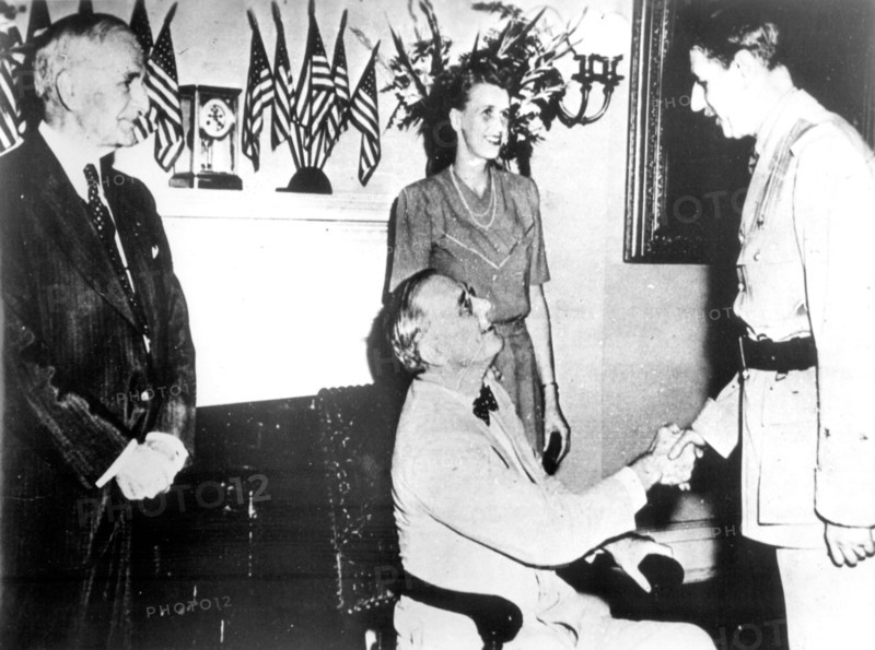 Visite de de Gaulle à Roosevelt