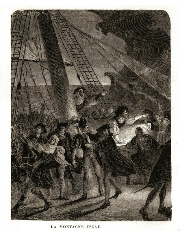 Christophe Colomb. "La montagne d'eau" (1492).