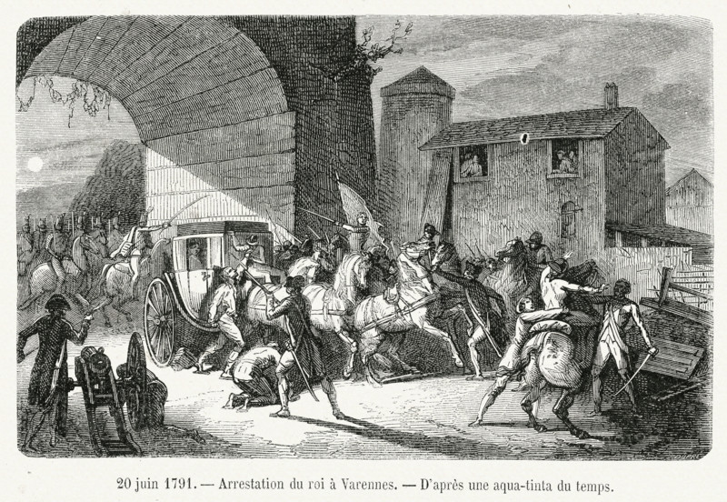 Arrestation du roi à Varennes.