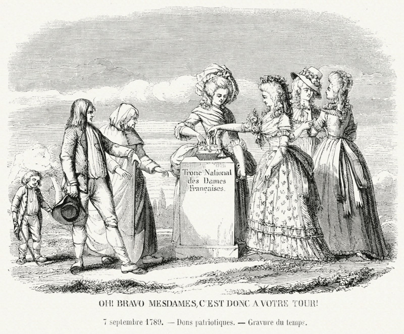 "Oh, bravo Mesdames, it's your turn now!"