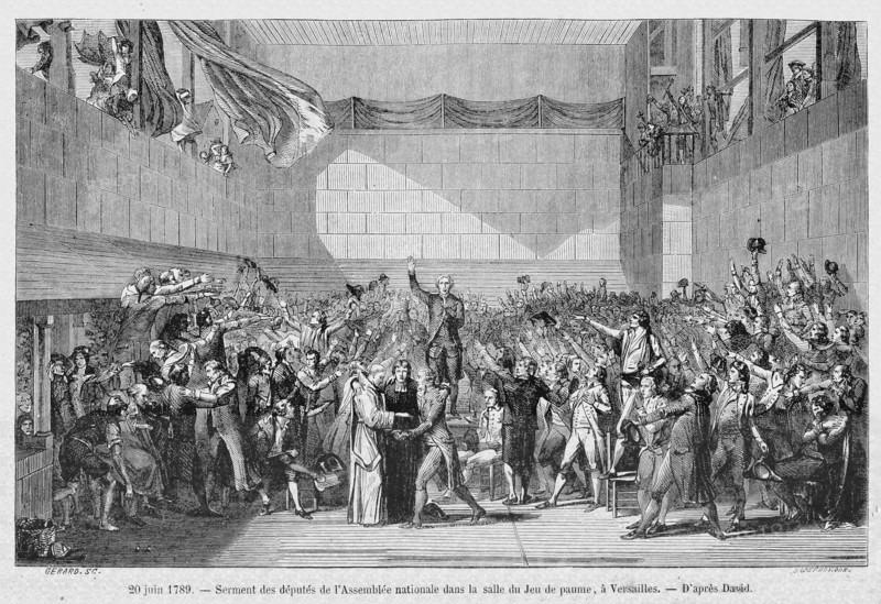 The Tennis Court Oath, 1789