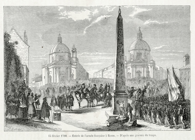 Entrée de l'armée française à Rome.
