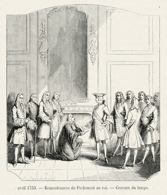 The Parliament's Reprimand of the King.