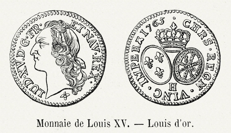 Monnaie. Louis d'or.