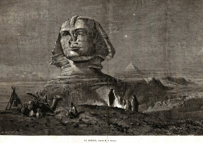 Egypte. Le Sphynx.