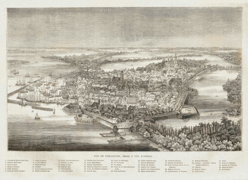 Panoramic view of Stralsund.