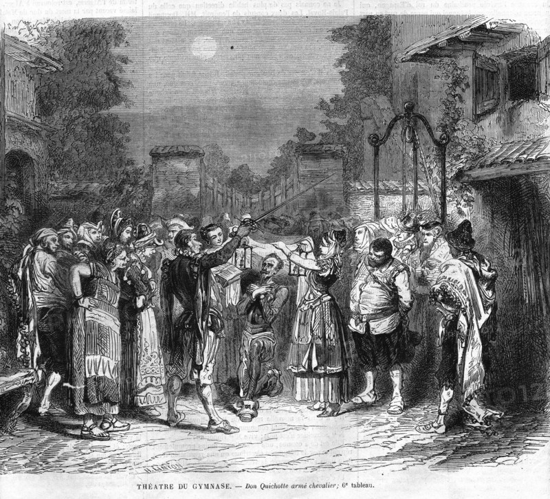 Scene from Don Quixote.