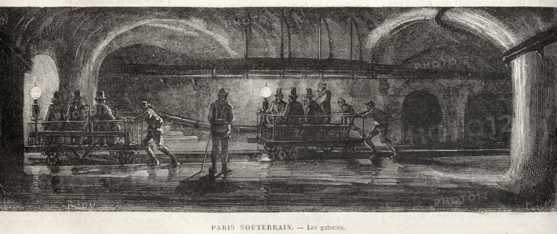 Les égouts de Paris.