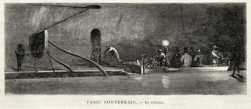 Les égouts de Paris.