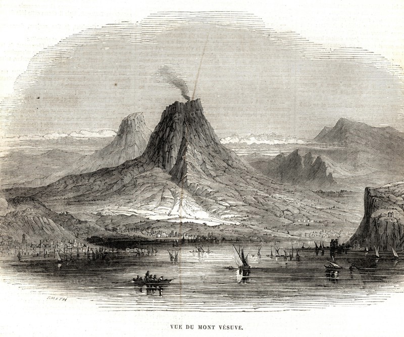 View of Mount Vesuvius. 1864.