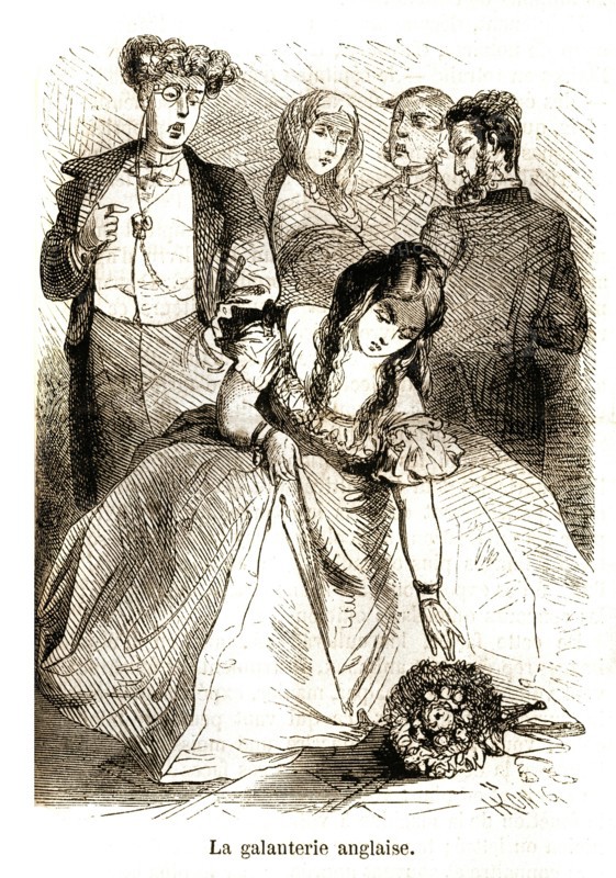 Caricature. English daily life.