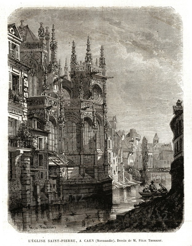 rance. Church of Saint-Pierre, in Caen.
