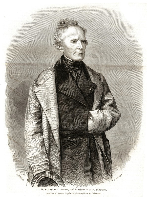 M. Mocquard, Sénateur, Chef de Cabinet de Napoléon III  (1864).