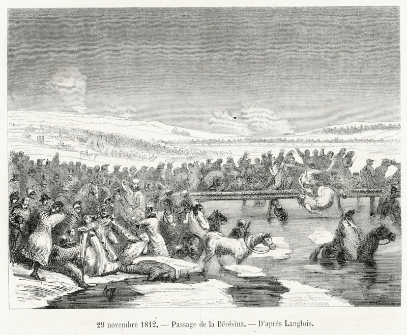 Crossing of the Beresina river