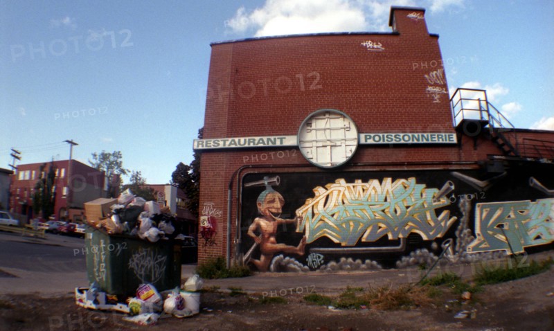 Montréal - Québec. Art populaire. Peintures de rue.