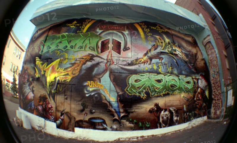 Montreal - Quebec. Popular Art. Street paintings.