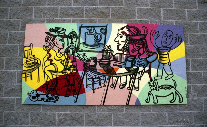 Montreal - Quebec. Popular Art. Street paintings.