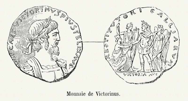 Monnaie frappée sous le règne de Victorin