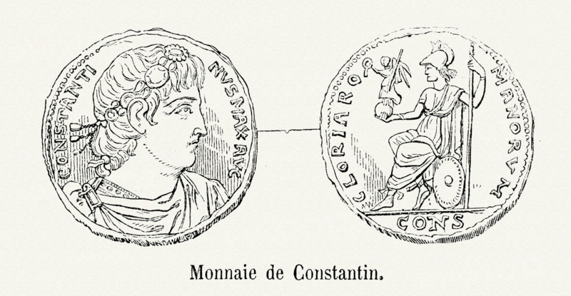 Monnaie frappée sous le règne de Constantin Ier