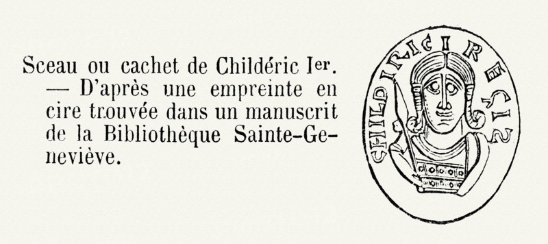 Sceau ou cachet de Childéric 1er.