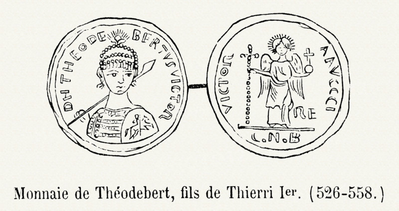Monnaie à l'effigie de Thibert Ier