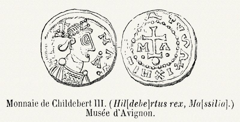 Money of Childebert III.