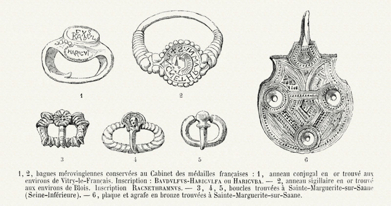 Mervoingian jewellery.