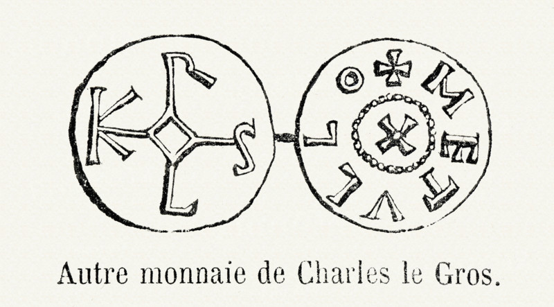 Monnaie de Charles le Gros.