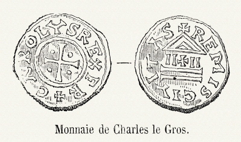 Monnaie de Charles le Gros.
