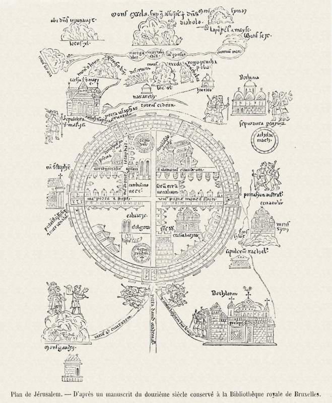 Plan de Jérusalem.
