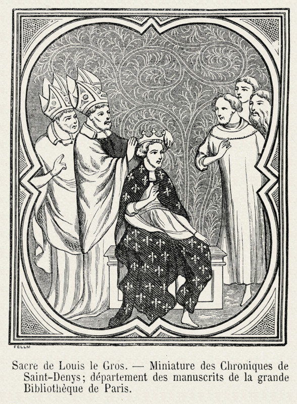 Coronation of Louis the Fat.