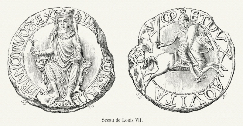 Sceau de Louis VII.