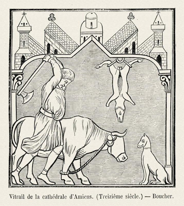 Vitrail de la cathédrale d'Amiens.