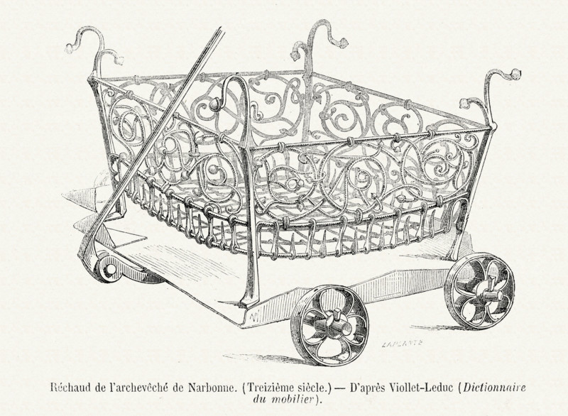 Réchaud de l'archevêché de Narbonne.