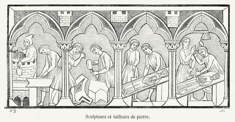 Sculpteurs et tailleurs de pierre.