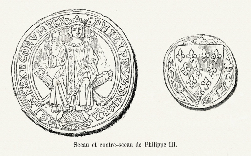 Sceau et contre-sceau de Philippe III.